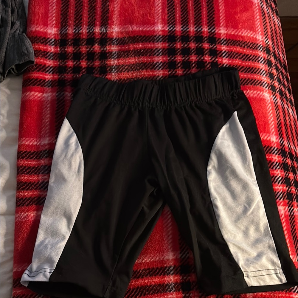 Forever 21 Black and White Athletic Shorts